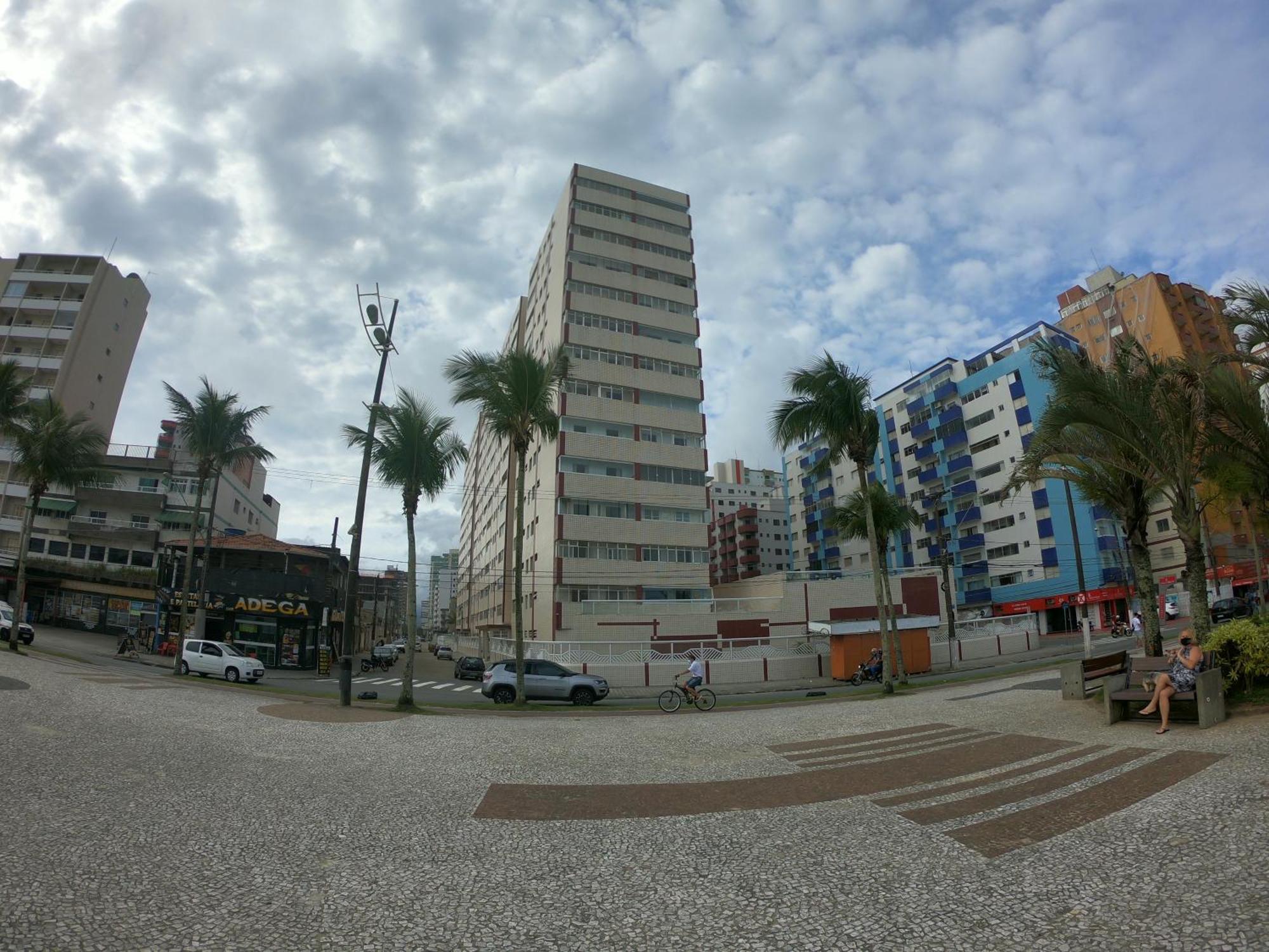 Aconchegante Apartamento Com Vista Para O Mar -Guilhermina Praia Grande  Exterior photo